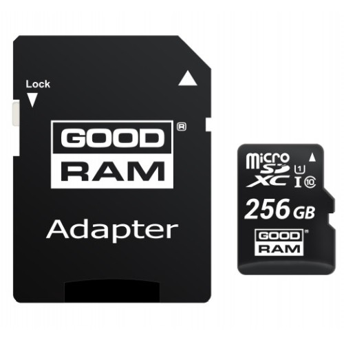 Goodram MICROSDHC 256GB CLASS 10/UHS 1 + ADAPTER image 1