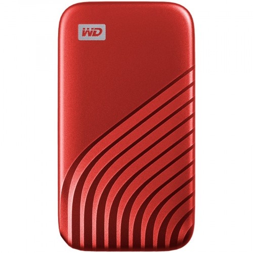 Sandisk WD My Passport External SSD 1TB USB 3.2, Red, 1050MB/s Read, 1000MB/s Write, PC & Mac Compatiable image 1