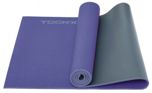 Toorx Коврик для йоги MAT177 173x60x0,6 PVC purple/gray image 1