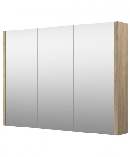 Шкафчик с зеркальными дверцами Raguvos Baldai LUNA, SERENA 90 CM grey oak 1400610 image 1