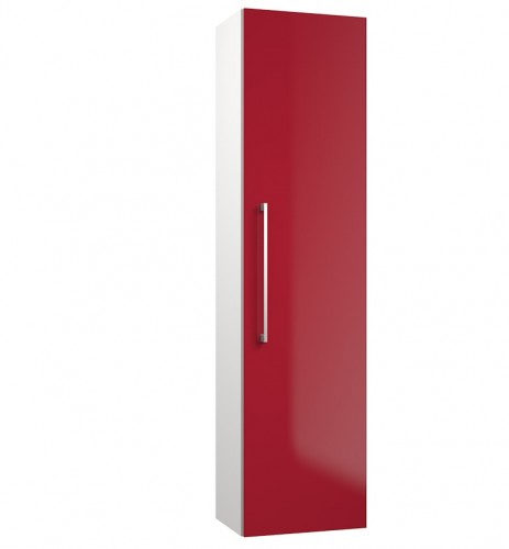 Высокий шкаф для ванной Raguvos Baldai ALLEGRO 35 CM glossy red/white 1130209 image 1