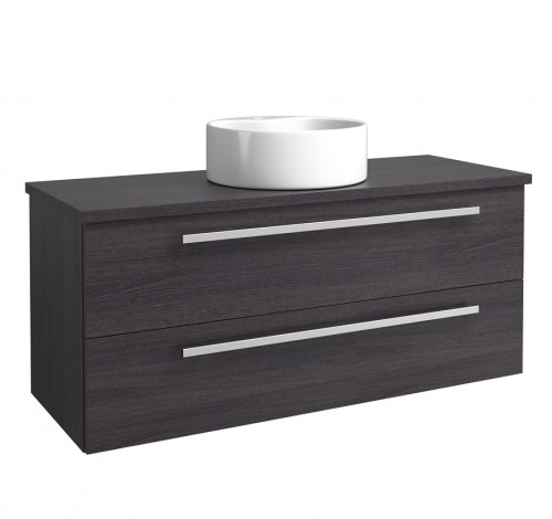 Basin unit with washbasin RONDO Raguvos Baldai SERENA 121 CM black oak/black oak 1431370101 image 1