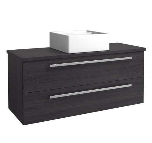 Basin unit with washbasin QUADRO Raguvos Baldai SERENA 121 CM black oak/black oak 1441370101 image 1