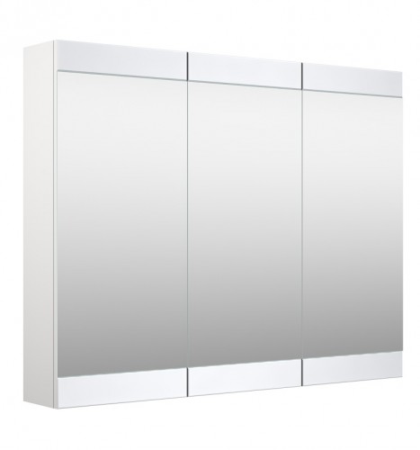 Шкафчик с зеркальными дверцами Raguvos Baldai SERENA RETRO 90 CM glossy white 1300611 image 1