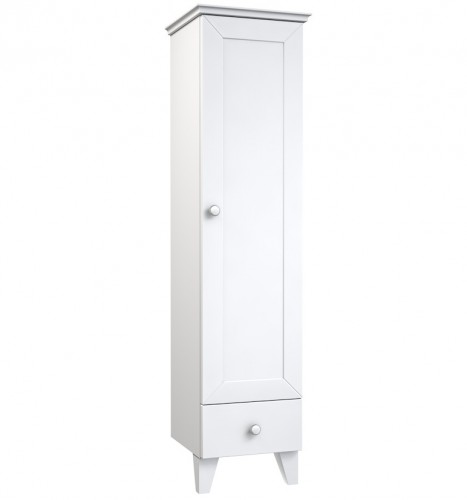 Высокий шкаф для ванной Raguvos Baldai SIESTA 39 CM matt white 173421260 image 1