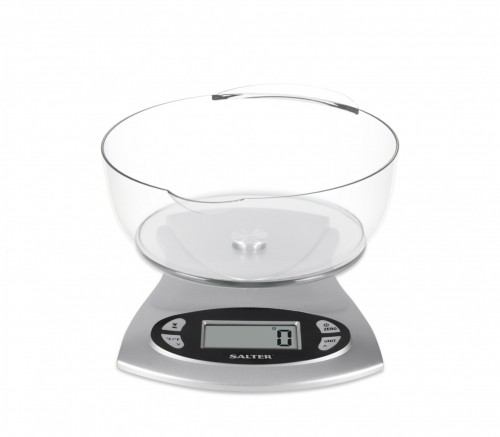 Salter 1069 SVDR 5KG Electronic Kitchen Scale - Silver image 1