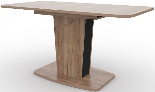 Dining table KYOTO (1200 - 1520x750x750) OAK TOBACCO/ANTHRACITE image 1