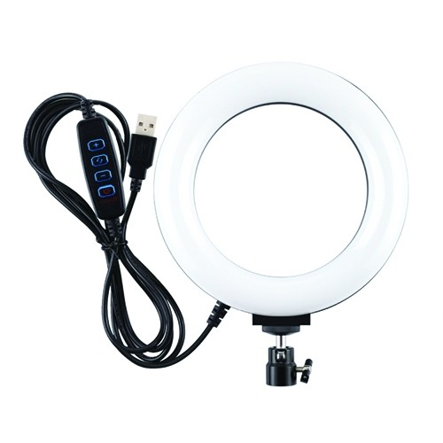 Extradigital LED ring lamp, 16 cm, USB image 1