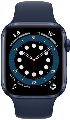 Apple Watch 6 GPS + Cellular 44mm Sport Band, blue/deep navy (M09A3EL/A) image 1