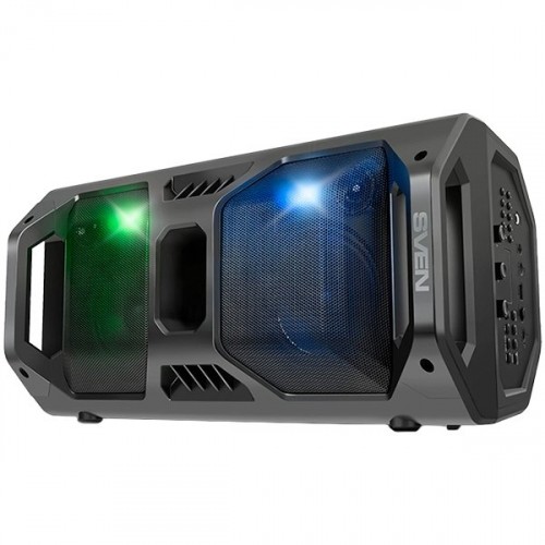 Speaker SVEN PS-600, black (50W, TWS, Bluetooth, FM, USB, microSD, LED-display, 2x4000mA*h) image 1