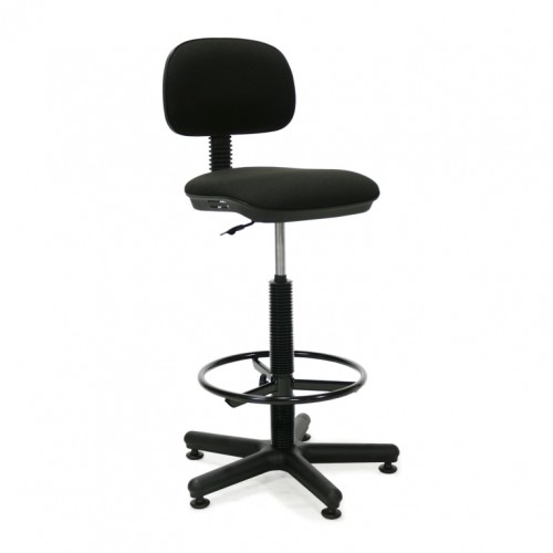 Augsts darba krēsls SENIOR 44x39,5-42xH87-118,5cm, sēdvieta un atzveltne: audums, krāsa: melns image 1