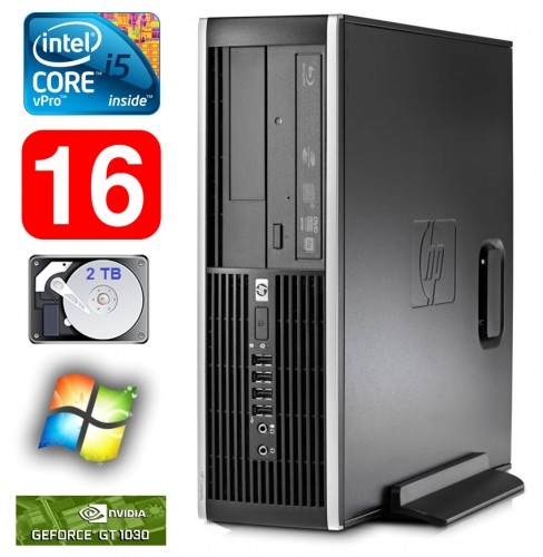 Hewlett-packard HP 8100 Elite SFF i5-650 16GB 2TB GT1030 2GB DVD WIN10PRO/W7P image 1