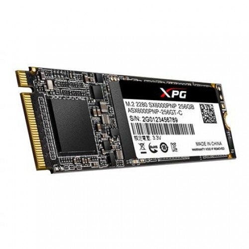 ADATA XPG SX6000 Pro PCIe Gen3x4 256 GB, SSD interface M.2 NVME, Write speed 1200 MB/s, Read speed 2100 MB/s image 1