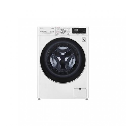 LG Стиральная машина с сушилкой F2DV5S7S1E B, Front loading, Washing capacity 7 kg, 1200 RPM, Depth 46 cm, Width 60 cm, Display, LED, Drying system, Drying capacity 5 kg, Steam function, Direct drive, Wi-Fi, White image 1
