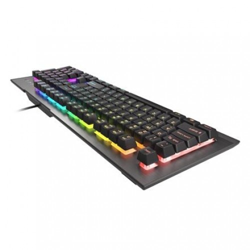 Genesis Rhod 500 Gaming keyboard, RGB LED light, US, Silver/Black, Wired image 1