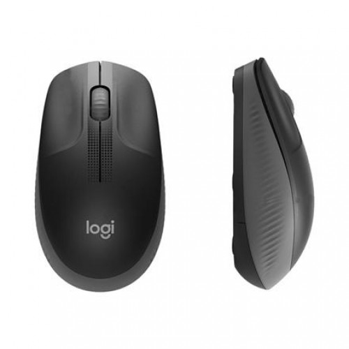 Logitech Full size Mouse M190 	Wireless, Charcoal, USB image 1