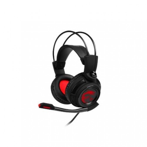 MSI DS502 Gaming Headset, Wired, Black/Red image 1