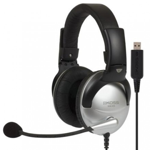 Koss Gaming headphones SB45 USB Headband/On-Ear, USB, Microphone, Silver/Black, Noice canceling, image 1