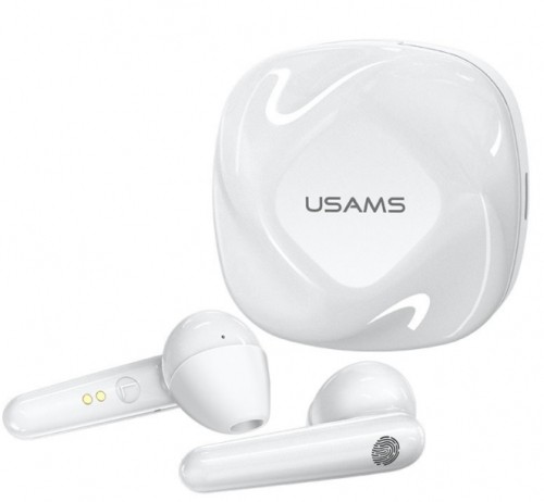 Usams BHUSD01 SD TWS Airpods Bluetooth 5.0 Stereo Austiņas ar Pieskāriena vadību / HD Mikrofonu / Baltas image 1