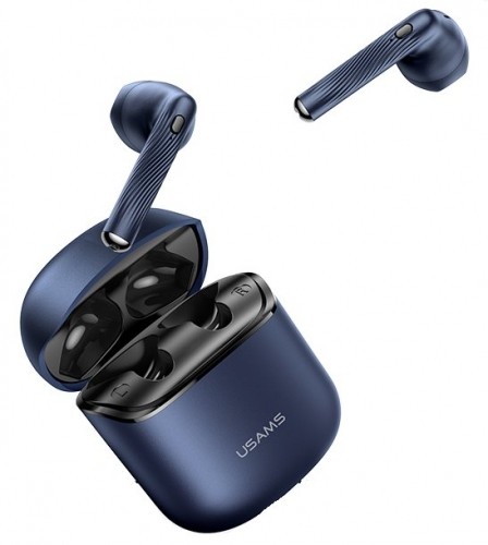 Usams SY02 TWS 5.0 BT Stereo EarBuds Austiņas Zilas image 1