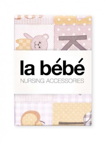 La Bebe™ Set 100x135/60x120/40x60 Art.74921 Letters Комплект детского постельного белья из 3х частей 100x135/60x120/40x60 image 1