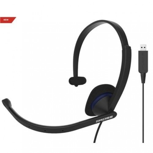Koss Headphones CS195 USB Headband/On-Ear, USB, Microphone, Black, image 1