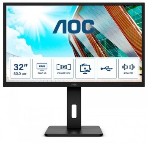 AOC Q32P2 32" QHD IPS HAS DP/HDMI/USB image 1