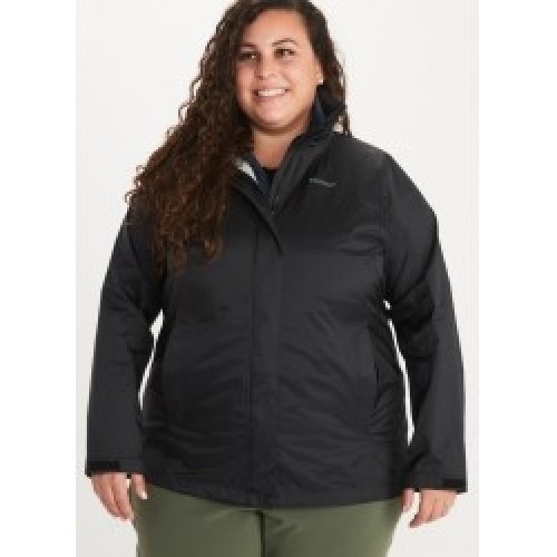 Marmot Jaka Wms PreCip Eco Jacket Plus 3XL Black image 1