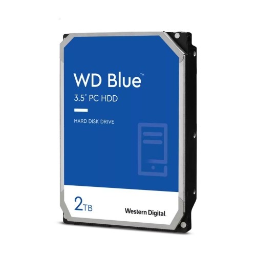 HDD|WESTERN DIGITAL|Blue|2TB|SATA 3.0|256 MB|7200 rpm|3,5"|WD20EZBX image 1