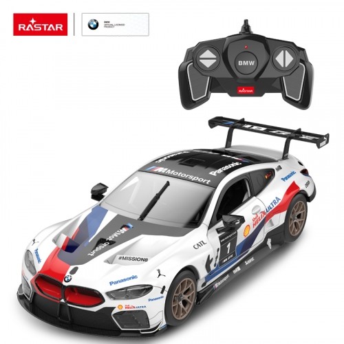 RASTAR R/C 1:18 rādiovadāms auto BMW M8 GTE, 97200 image 1