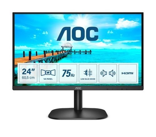AOC Basic-line 24B2XDAM LED display 60.5 cm (23.8&quot;) 1920 x 1080 pixels Full HD Black image 1