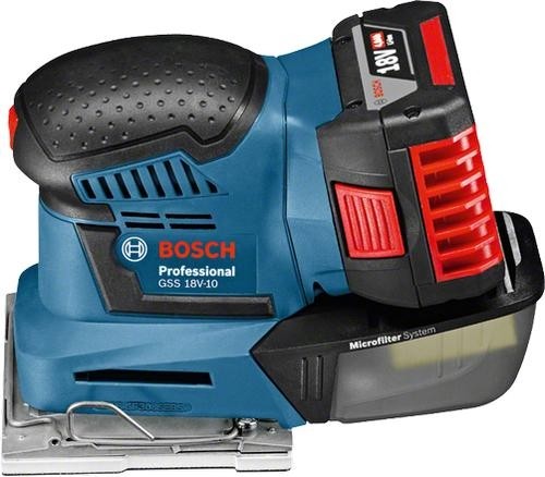 Bosch GSS 18V-10 portable sander image 1