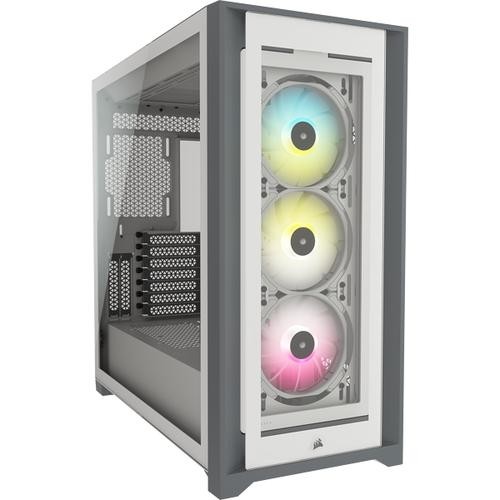 Corsair iCUE 5000X RGB Midi Tower White image 1