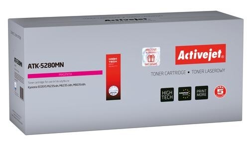 Activejet ATK-5280MN toner replacement Kyocera TK-5280M; Compatible; page yield: 11000 pages; Printing colours: Magenta. 5 years warranty image 1