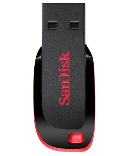 SanDisk Cruzer Blade USB flash drive 128 GB USB Type-A 2.0 Black, Red image 1