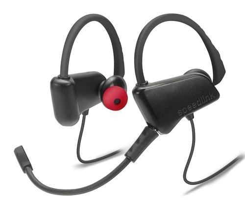 SPEEDLINK JUZAR Headset Ear-hook, In-ear 3.5 mm connector Black, Red image 1
