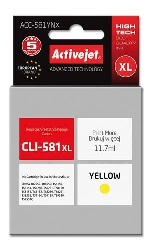 Activejet ink for Canon CLI-581Y XL image 1