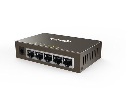 Tenda TEG1005D network switch Gigabit Ethernet (10/100/1000) Grey image 1