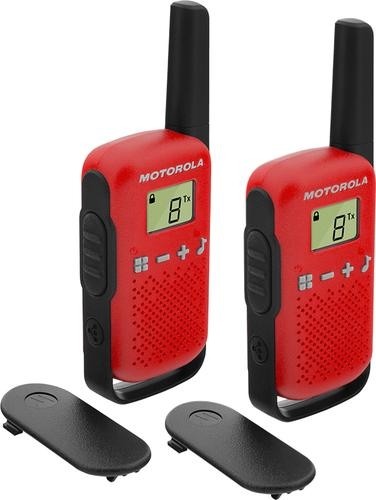 Motorola TALKABOUT T42 two-way radio 16 channels Black, Red image 1