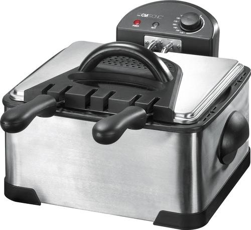 Clatronic FR 3195 Double 4 L 2000 W Black, Stainless steel image 1