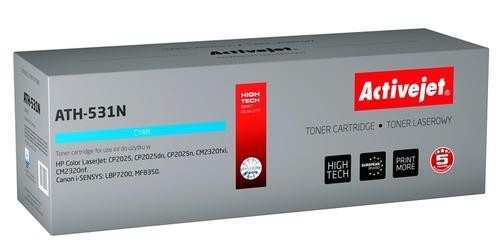 Activejet ATH-531N toner for HP CC531A / Canon CRG-718C cyan image 1