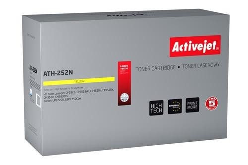 Activejet ATH-252N toner for HP CE252A. Canon CRG-723Y image 1