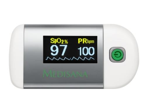 Medisana PM 100 heart rate monitor Finger Silver, White image 1