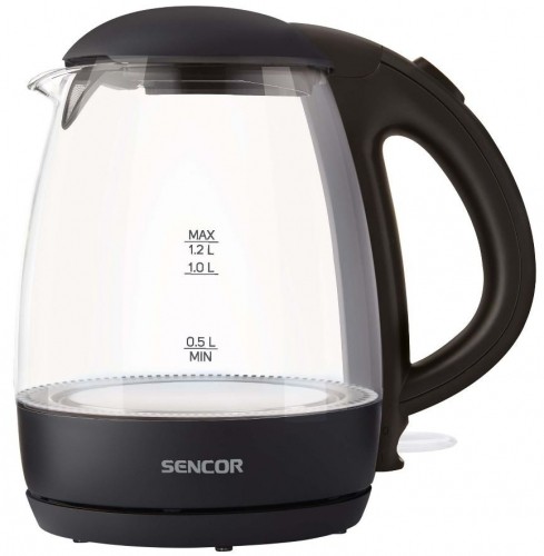 Electric kettle Sencor SWK2300BK, black image 1