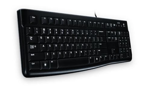 Logitech K120 keyboard USB QWERTZ German Black image 1