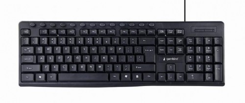 KEYBOARD MULTIMEDIA USB ENG/BLACK KB-UM-107 GEMBIRD image 1