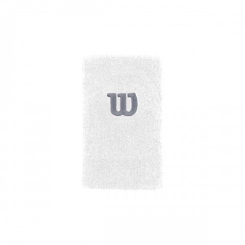 Wilson EXTRA WIDE W WRISTBAND Wh/Wh/Trade  OSFA image 1