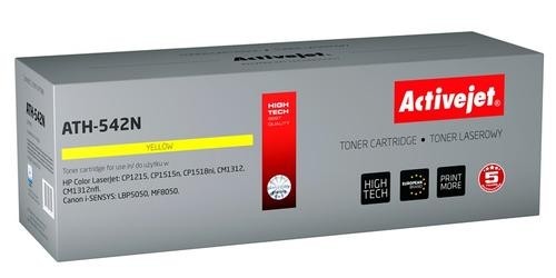 Activejet ATH-542N toner for HP CB542A. Canon CRG-716Y image 1