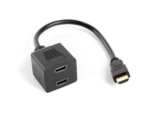 Lanberg AD-0019-BK video splitter HDMI 2x HDMI image 1