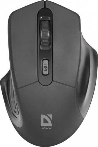 OPTICAL MOUSE DEFENDER DATUM MB-345 RF BLACK 1600DPI 4P image 1